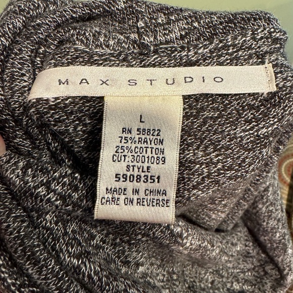 Max Studio Gray Cowl Neck Sweater Dress - Picture 4 of 4